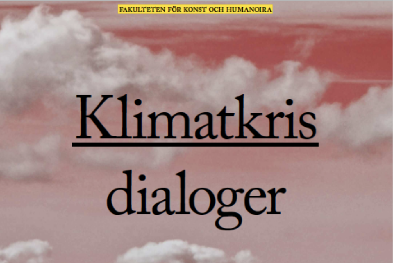 Poster with the text